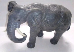 Vintage AAA Rubber PVC Plastic Realistic Elephant Wild Animal Toy Figure 6” A28 - Picture 1 of 15