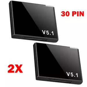 2pcs For I-WAVE 30 Pin Bluetooth 5.1 Audio Receiver A2DP Music Adapter 44*35*7mm - Picture 1 of 9