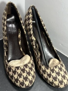 Delicious Heels BROWN/NATURAL HOUND Size 9 - Picture 1 of 10