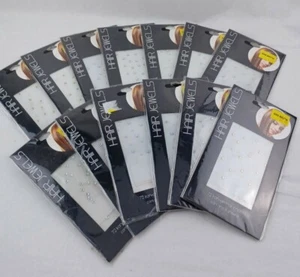 NEW Lot (12) Packs Almar Iron-On Hair Jewels Charms 72 Charms per pack Party - Picture 1 of 6