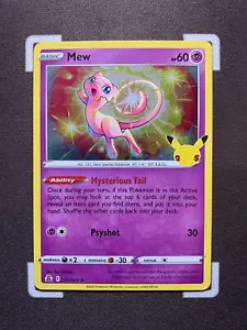 Mew 011/025 - Holo Rare - Celebrations - Pokemon Card - Bild 1 von 1
