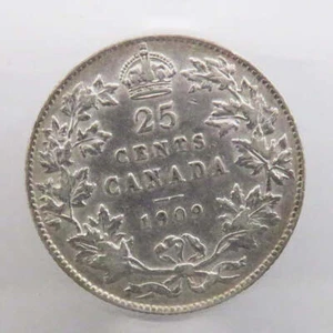 1909 Bank of Canada 25 cent Certified CCCS VF-30 - Picture 1 of 3