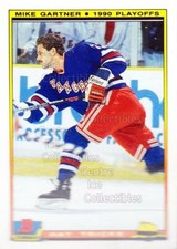 1990-91 Bowman Hat Tricks Tiffany #17 Mike Gartner