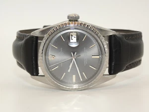 Rolex Datejust 36mm 1601 Mens Stainless Steel bezel Watch w Rare GrayDial! - Picture 1 of 9