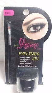 EYELINER GEL 2ND LOVE WATERPROOF & SMUDGE-PROOF FORMULA BLACK DELINEADOR 01/2025 - Picture 1 of 2