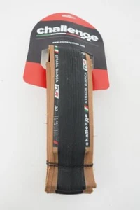 NEW! Challenge Strada Bianca 700c x 30mm Tubeless Road Bike Tire Brown Wall - Picture 1 of 2