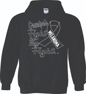 Melanoma Cancer Customize (Any Relative) Fight is my Fight Unisex Hoodie - Picture 1 of 1