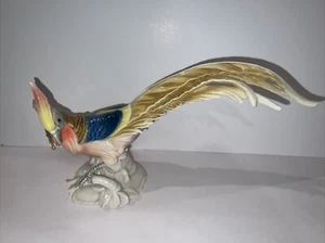 "Vintage/antik deutscher Keramik Vogel Fasan ENS von Karl Volkstedt 12"" x 6,5"" - Bild 1 von 23