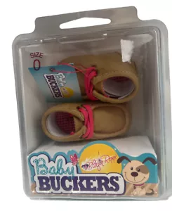 Baby Buckers Shoes Roxx Booties Boot Size 0 Pink Brown Booties New In Box - Picture 1 of 4
