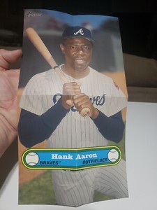 Hank Aaron 2021 Topps Heritage 1972 Topps Baseball Poster BP8-HA Print Run 1000
