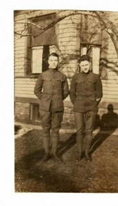 Nice Vintage Photo WW1 Men in U.S. Military Uniforms - James and Francis - Picture 1 of 2