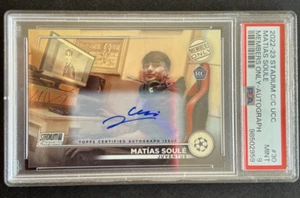 2023 topps stadium club chrome Matias Soule RC Members Only Auto /100 PSA 9 - Picture 1 of 2