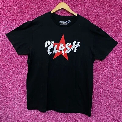 Camiseta The Clash Corroded Spell Out Red Star Post Punk Band extra grande Foto 1 de 4
