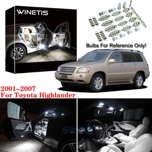 9x Wearproof White LED Interior Light Package For Toyota Highlander 2001-2007 - Picture 1 of 12
