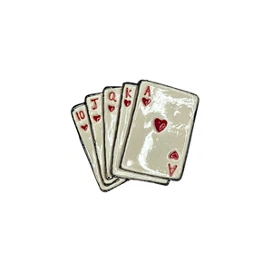 Broche prendedor de color real vintage para cartas de juego - Imagen 1 de 3