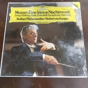 MOZART Eine Kleine GRIEG Holberg PROKOFIEFF Symp #1 - KARAJAN - DG ST LP SEALED - Picture 1 of 7