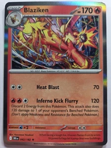 Blaziken 042/182 DRI SV10: Destined Rivals Holo Rare NM Pokemon TCG - Picture 1 of 2
