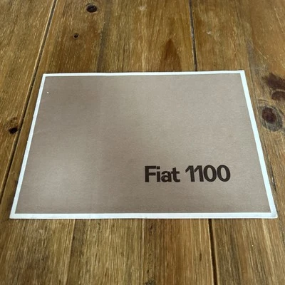 Vintage Original Fiat 1100 UK Sales Brochure c.1963. Edition number 1849 - Image 1 of 4
