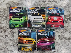2017 Hot Wheels Premium Fast And Furious Original Fast Complete Set Of 5 Cars - Picture 1 of 2