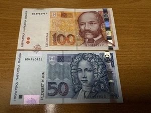 Croatia 50 & 100 Kuna 2012 P40 & P41-b - Picture 1 of 6