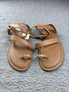 Universal Thread Womens Sol Toe Loop Ankle Strap Sandals with Memory Foam Insole - Picture 1 of 7
