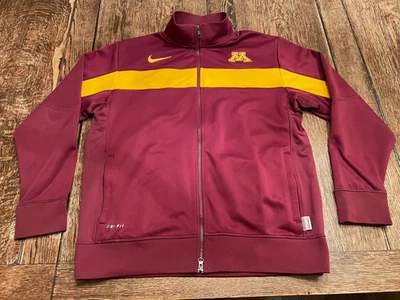Chaqueta con cremallera emitida por el equipo NIKE MINNESOTA GOLDEN GOPHERS L grande granate para hombre WOW Foto 1 de 4