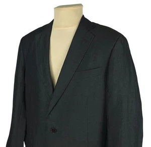 Ermenegildo Zegna Mens Gray Silk/Linen Blazer Jacket Size IT 52L / UK 42 (L-XL) - Picture 1 of 14