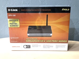 D-Link DPR-1260 Multifunction Rangebooster G USB Print Server New/Sealed - Picture 1 of 6