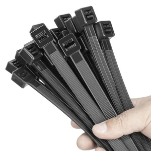 18 inch Black Long Zip Ties Heavy Duty (100 Pack), 2025 New Patented Design, ... - Bild 1 von 7