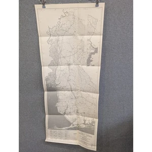 VTG 1982 General Highway Map Baldwin County Alabama Vintage 43" x 18" Daphne - Picture 1 of 4