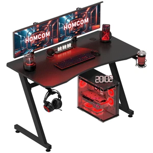 Ultimate Gaming Desk with Steel Frame & Cup Holder - Adjustable & Stylish! - Picture 1 of 9