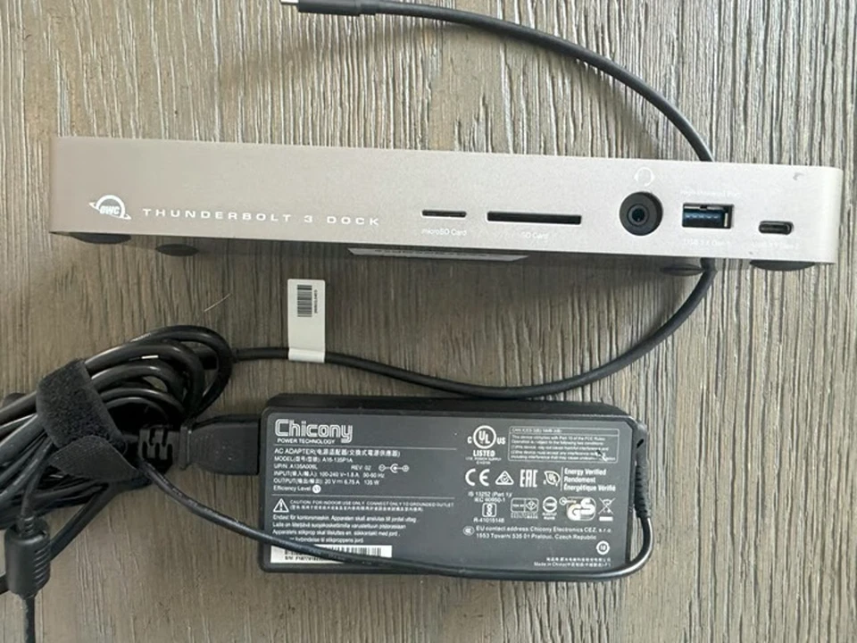 OWC THUNDERBOLT 3 DOCK OWCTB3DK14PSG ALL CABLES INCLUDED! - Image 1 of 1