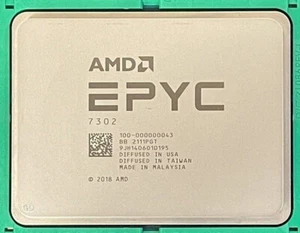 AMD EPYC 7302 CPU 16 CORE PROCESSORN 3GHZ 128MB 155W SP3 100-000000043 PCIe 4.0 - Afbeelding 1 van 1
