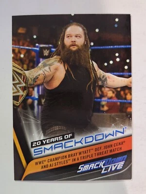 2019 Topps WWE 20 Years of SmackDown #SD-38 CHAMPION BRAY WYATT - Image 1 of 2