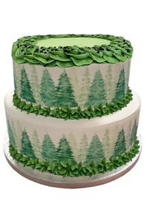 Cake Border Forest Trees Border Edible Icing Sheet Decoration - Picture 1 of 7
