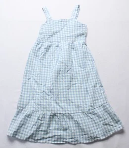 Carter's Girl's Gingham Sleeveless Cotton Dress CG2 Blue Size 6/6X NWT - Picture 1 of 3