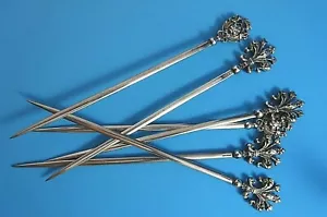 Placcato argento 7 lance italiane 1/2" realizzate da F. IIi Peruzzi con Fleur de Lis (2711) - Foto 1 di 4