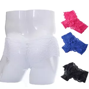 Sexy Herren Sissy Etui Höschen Dessous Spitze Blumenmuster Bikini Tanga Slips Unterwäsche - Bild 1 von 19