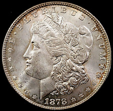 1878 Morgan Dollar, 8 TF variety! Uncirculated! VAM 6 Spiked Eyelid!