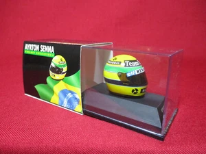 1986 Ayrton Senna Lotus-Renault Nacional Elf Helmet Formula 1 F1 1/8 Minichamps - Picture 1 of 5