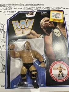 MOC WWE MATTEL RETRO STONE COLD STEVE AUSTIN WRESTLING FIGURE WWF DAMAGED Bubble - Picture 1 of 4