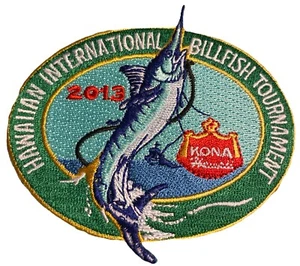 2013 Hawaiian International Billfish Tournament Kona Hawaii Fishing Patch - Picture 1 of 2