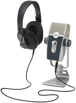 AKG Podcaster Essentials Podcast Podcasting Recording Kit w/USB Mic+Headphones - Image 1 of 4