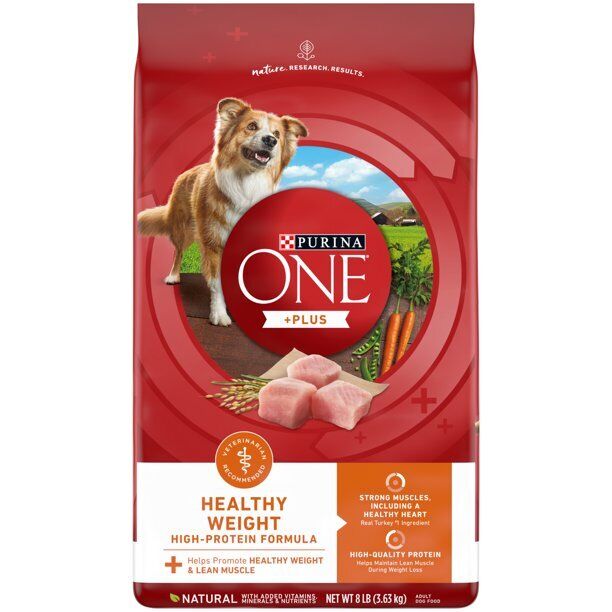 Purina ONE Natural, Weight Control Dry Dog Food, +Plus Healthy Weight Formula, 8