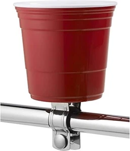 Bike Cup Holder for Handlebar, ABS, Fits Bikes, Scooters, ATVs, Ebikes - Picture 1 of 9