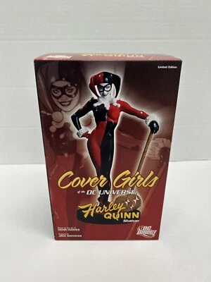 DC Direct Cover Girls of the DC Universe Harley Quinn Estatua (Adams Hughes) J1 Foto 1 de 4