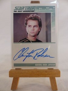 Complete Star Trek TNG Series 1 Autograph Card Clayton Rohner Adm Mark Jameson
