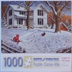 Bits and Pieces 1000 Piece Jigsaw Puzzle John Sloane: Angels in the Snow 20"x27" - Picture 1 of 1