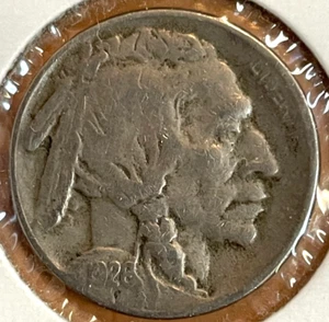1926-S Buffalo Nickel 5-Cent Coin (2/3+ Visible Horn) (Lowest Mintage, 970,000) - Picture 1 of 5