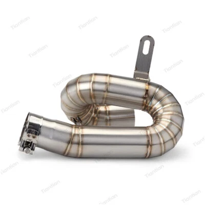 Tubo medio de escape deslizable de motocicleta para Triumph Street Triple 765 2017-2024 Foto 1 de 4